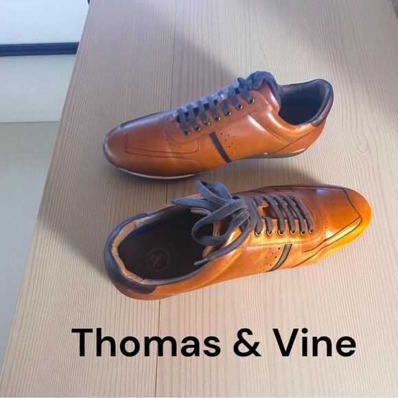 Thomas & Vine™ Fenway l Low Top Sneaker l Color: Cognac l Men’s 10.5 l EUC - Picture 1 of 11